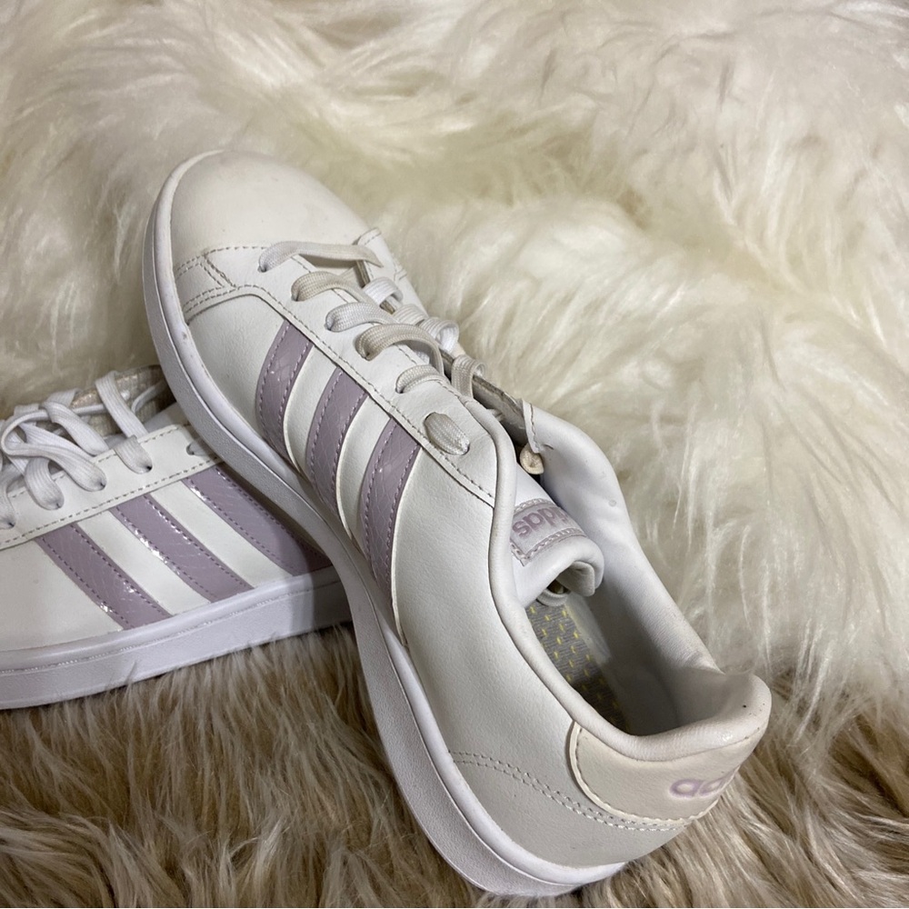 Adidas Grand Court Damen Sneakers Sportschuhe Freizeitschuhe Halbschuhe 8.5 - Picture 4 of 12